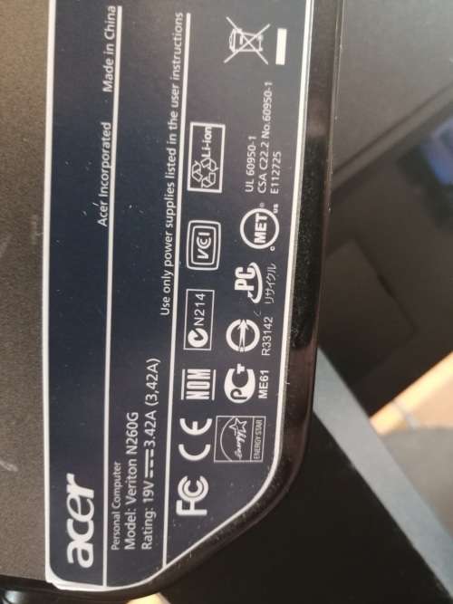**NEW YEAR SPECIAL**FREE FREIGHT**ACER VERITON N260G NANO PC WITH POWER SUPPLY*NEEDS WINDOWS ACTIVE*