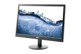 *BULK  LOT OF 4 X AOC ULTRA SLIM 18.5` LCD SCREENS WITH CORDS, ALL WORKING**ALL 4 ONE BID***