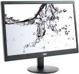 *BULK  LOT OF 4 X AOC ULTRA SLIM 18.5` LCD SCREENS WITH CORDS, ALL WORKING**ALL 4 ONE BID***