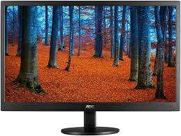 *BULK  LOT OF 4 X AOC ULTRA SLIM 18.5` LCD SCREENS WITH CORDS, ALL WORKING**ALL 4 ONE BID***