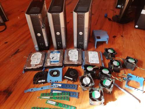 **LATE ENTRY*****LOT OF DELL 755 PCS BOXES, HARD DRIVES, RAM , FANS ETC********ONE BID FOR ALL***