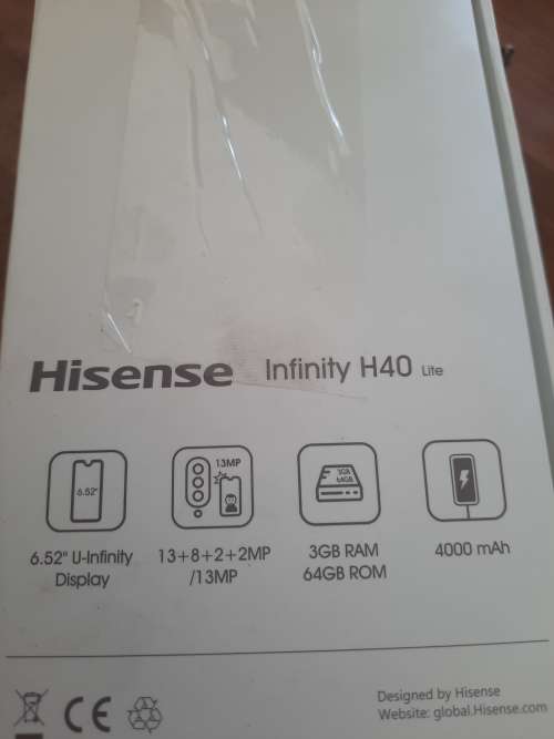***FREE FREIGHT**BRAND NEW HI SENSE  INFINITY H40 MAGIC IN BOX WITH ACCESSORIES****R35000 NEW***