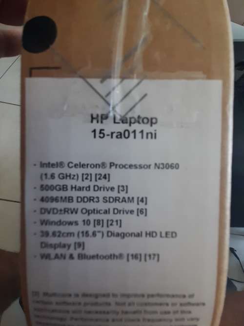 ***FREE FREIGHT AND FREE GIFT****BRAND NEW HP 15 LAPTOP. 4GB RAM, 500GB HDD IN BOX**