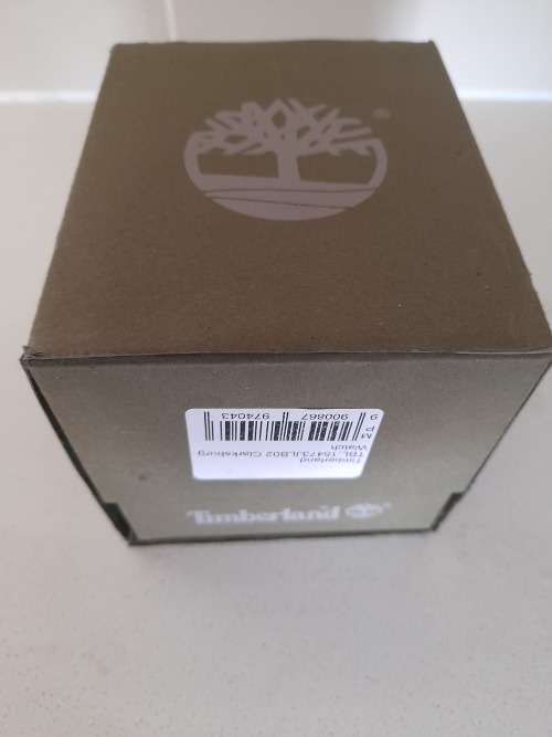 **FREE FREIGHT**BRAND NEW TIMBERLAND CLARKSBURG WATCH, GOLD DIAL, BLACK LEATHER STRAP*IN BOX**R3500