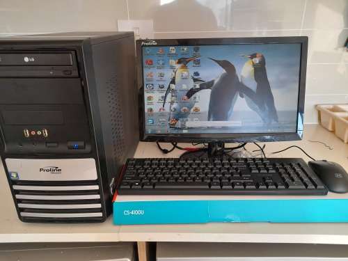 ***CRAZY SPECIAL***COMPLETE PROLINE i3 DESKTOP PC WITH FREE SCREEN KEYBOARD MOUSE**GAMES INSTALLED**
