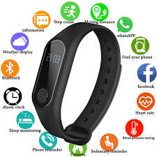 *SNAP FRIDAY SPECIAL**LIQUIDATION STOCK**LOT OF 4 UNTESTED M2 FITNESS SMART WATCHES**
