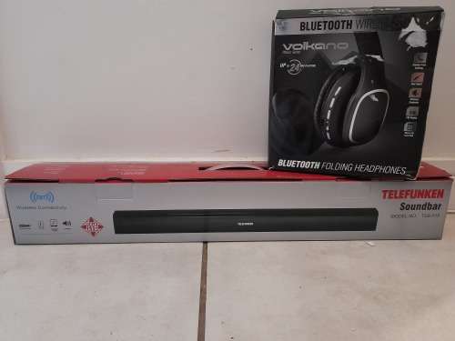 *CLEATANCE SALE**COMBO DEAL**BRAND NEW TELEFUNKEN SOUND BAR AND FREE BLUETOOTH HEADSET*