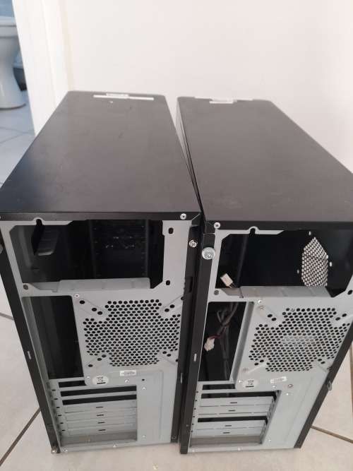 *ONCE OFF**STORE CLEARANCE SALE**2 X GIGABYTE PC CHASIS WITH DVD WRITERS**ONE BID FOR BOTH**