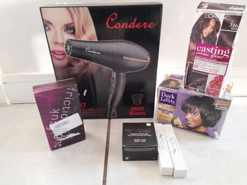 *AWESOME GIFT SET*COMBO SPECIAL**NEW 2600W HAIR DRYER, FCUK PERFUME, 2 X HAIR DYE, TEETH WHITE KIT**