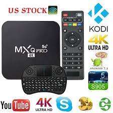 *FREE FREIGHT CHRISTMAS DEAL*NEW ANDOWL 2G+16GB MXQ Pro 5G 4K 16GB TV Box+Remote*FREE MINI KEYBOAD