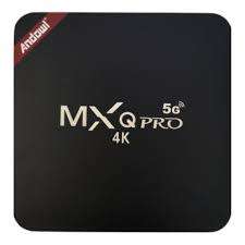 New MX Pro 4K UHD 5G TV box, remote, cable in box