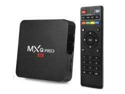 New MX Pro 4K UHD 5G TV box, remote, cable in box