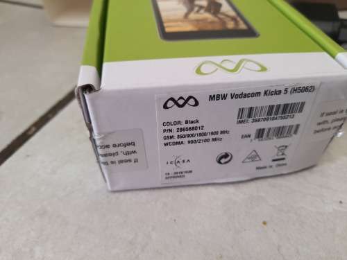 ***MONTH END COMBO DEAL**BRAND NEW VODACOM SMART KICKA5 WITH FREE GOLD BOUNCE BT HEADSET**