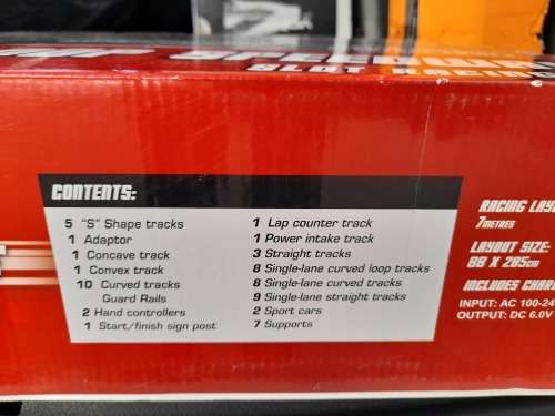 ***SPRING SPECIAL**SPEEDZONE LOOP SPEEDWAY SLOT RACING SET, LIKE NEW IN BOX**