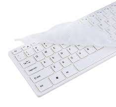 *SPRING SPECIAL*New K-06 Ultra thin White Wireless Keyboard with clear rubber dust,dirt cover ,Mouse