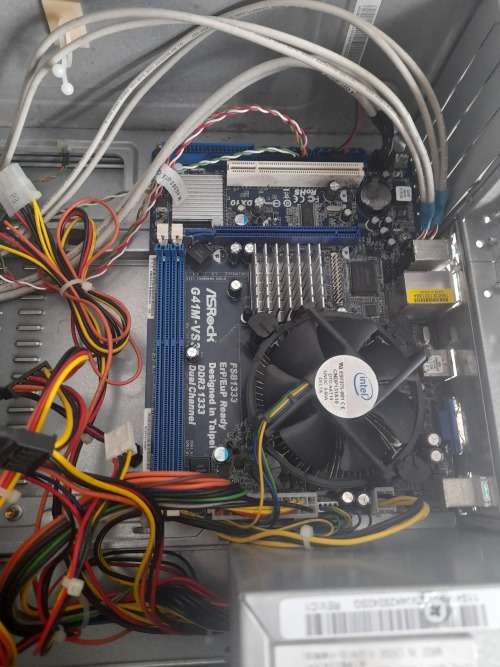 **LIQUIDATION STOCK**2 X PC BOXES WITH DVD WRITERS, MOTHER BOARDS, PSU, NO HDD, RO RAM**NOT TESTED**