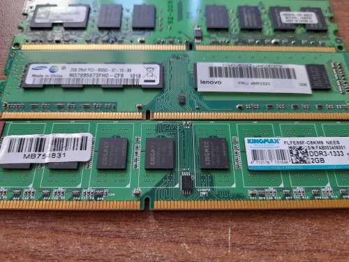 *AVOID THE CHRISTMAS RUSH*LOT OF RAM CARDS**3X 2GB DDR2, 2 X 2GB DDR3**ONE BID FOR ALL*R99 FREIGHT**