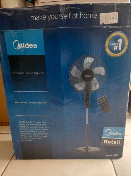*YOUR CHRISTMAS PRESENT**BRAND NEWMIDEA 5 BLADE PEDISTAL FAN WITH REMOTE IN BOX**