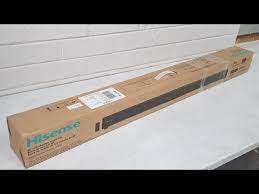 ***HI SENSE BLUETOOTH SOUND BAR IN BOX WITH REMOTE AND ACCESSORIE**NEW BUT NOT TURNING ON*SOLD AS IS