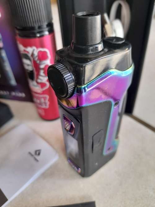 *NEW YEARS SPECIAL**GEEK VAPE AEGIS BOOST PLUS, USED A FEW TIMES IN BOX WITH CHARGER AND ONE LIQUID*