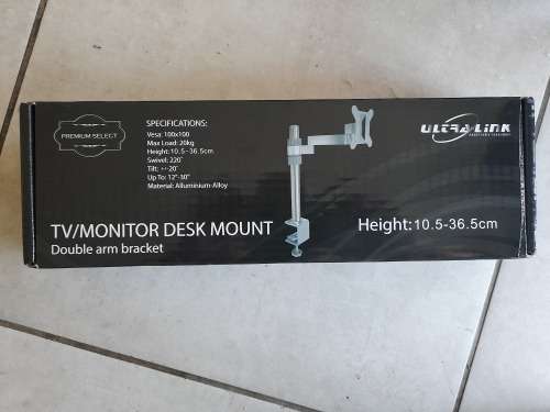*NEW YEARS DEAL*BRAND NEW Ultra Link Premium TV and Monitor Desk Mount 12`-30` - Silver*R99 FREIGHT