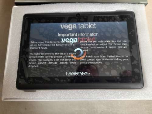 *WEEKEND SPECIAL*MONTH END DEAL****BRAND NEW HOMECHOICE VEGA 7INCH TABLET IN BOX*R99 FREIGHT**