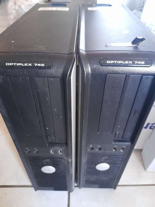 **LIQUIDATION STOCK**2 X DELL OPTIPLEX 745 PC TOWERS COMPLETE WITH DVD WRITERS,RAM, HDD*READ AD**