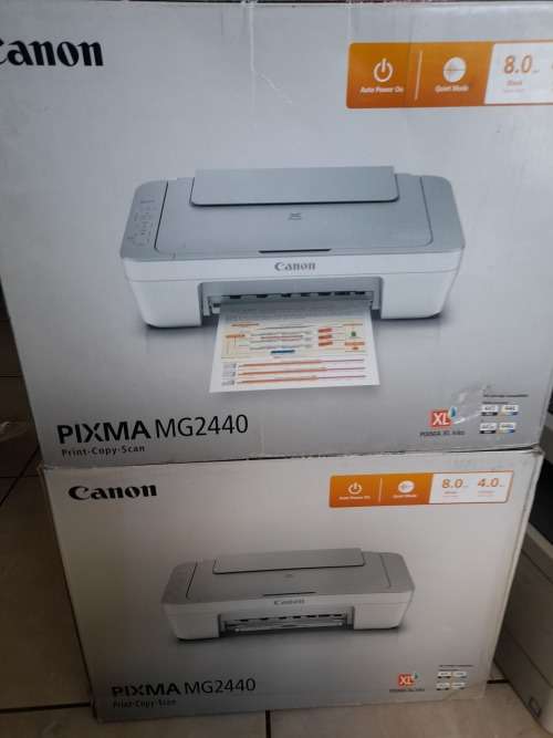 *LIQUIDATION STOCK*lLOT OF 2 X CANON PIXMA MG2440, NEW BUT BEEN IN STORAGE*NO INK*ONE BID FOR BOTH*