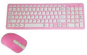 *BACK TO WORK DEAL*BRAND  NEW GKM530 PINK AND WHITE  WIRELESS KEYBOARD AND MOUSE*R99 FREIGHT*