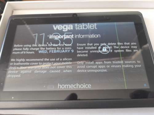 *LIMITED OFFER*LAST FEW LEFT*DEMO HOMECHOICE VEGA 7INCH TABLET IN BOX*R99 FREIGHT**