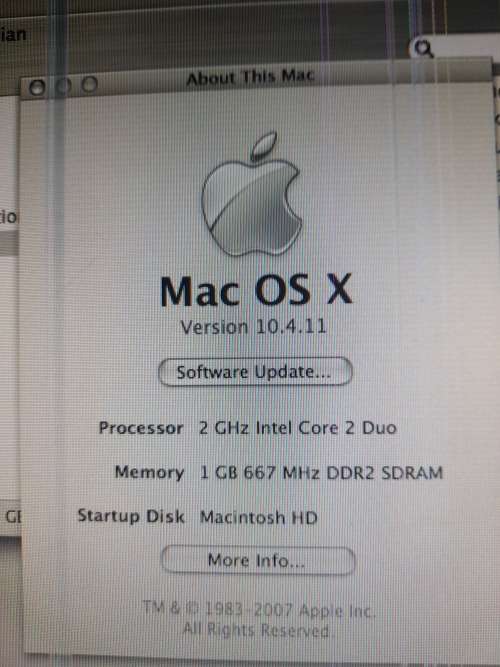 **LIQUIDATION STOCK***APPLE  IMAC A1208 ALL IN 1 PC**WORKING, LINES ON SCREEN AS PER PICS***