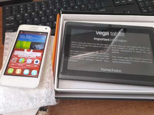 *COMBO DEAL*HUAWEI Y3 WITH CHARGER AND VEGA 7INCH TABLETS IN BOX*WORKING,NO CHARGER