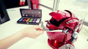 ***FRESH DEALS**BEAUTIFUL RED CAFFITALY JULIUS MEINL WITH MILK FROTHER,CUPS,PODS OVER R4000***