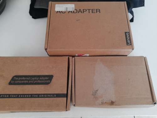 *LOT OF 3 X ORIGINAL LAPTOP CHARGERS**LENOVO**DELL**HP**IN BOX**ONE BID FOR ALL 3**