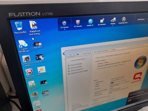 *DESKTOP PC SET UP**HP COMPAQ PC WITH FREE LG SCREEN, WIRELESS KEYBOARD AND MOUSE**8