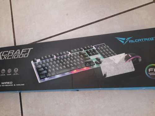 **COMBO DEAL**BRAND NEW ALCATROZ BACK LIT GAMING KEYBOARD/MOUSE + VOLKANO BT HEADSET**