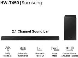 *AMAZING SOUND*DEMO SAMSUNG T450 BLUETOOTH WIRELESS SUB SOUND BAR, REMOTE*R6500 RETAIL