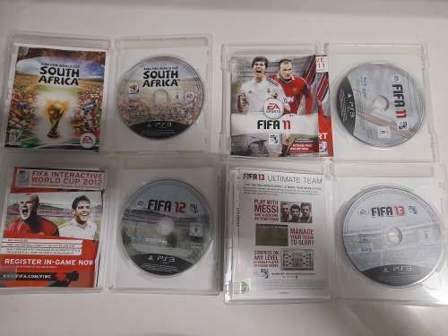 **COLLECTION OF FIFA 10,11,12,13 PS3  GAMES EXCELENT CONDITION WITH THE BOOKLETS*1 BID FOR ALL***