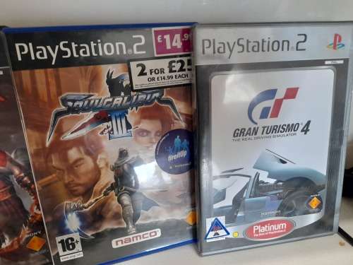 **SONY PS2 BULK COMBO DEAL**PS2 IN BOX WITH 6 GAMES, 2 CONTROLLERS,MICS,GUN,CAMERA EYE ETC***