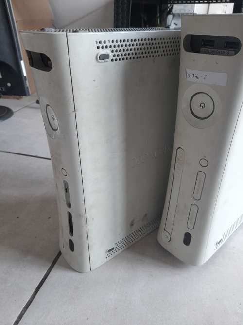 ***STORAGE CLEARANCE**2 X XBOX 360 CONSOLES*NOT TESTED NO POWER SUPPLY*ONE BID FOR BOTH**