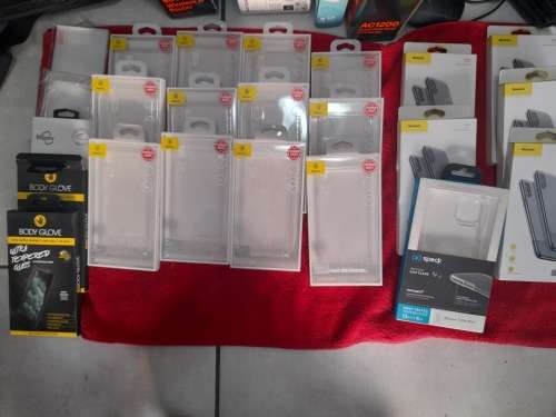 *HUGE SALE*BULK LOT OF NEW LATEST APPLE PHONE COVERS,SCREEN PROTECTORS ETC**ONE BID FOR THE LOT**