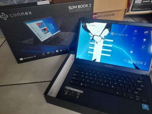 *HUGE SALE* CONNEX SLIMBOOK 2 LAPTOP*SCREEN CRACKED BUT STILL TURNS ON*IN BOX*