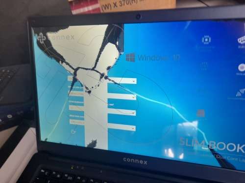 *HUGE SALE* CONNEX SLIMBOOK 2 LAPTOP*SCREEN CRACKED BUT STILL TURNS ON*IN BOX*