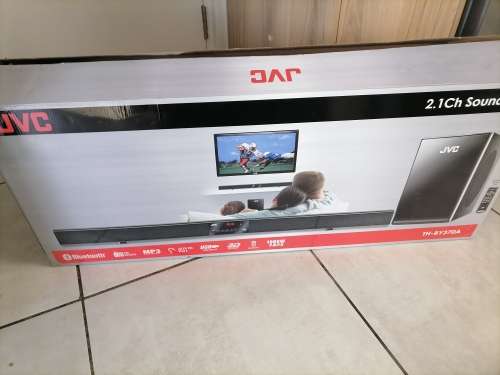 *WAREHOUSE CLEARANCE*FAULTY/UNTESTED JVC TH-BY370 SOUND BAR AND SUB WITH REMOTE IN BOX**