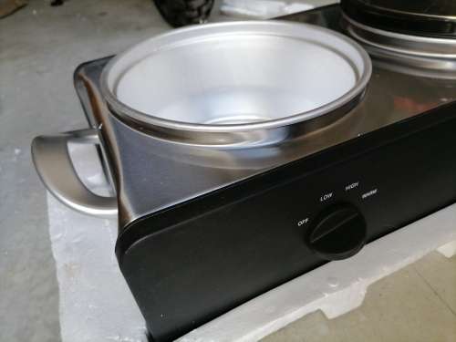 *WAREHOUSE CLEARANCE*HOMECHOICE TRILOGY SLOW COOKER SET WITH POTS AND LIDS*READ AD*