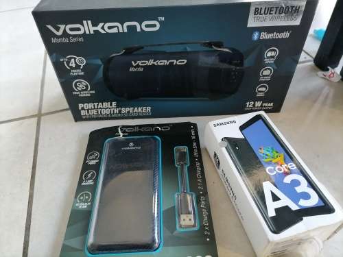 *AWESOME  WEEKEND COMBO DEAL*BRAND NEW SAMSUNG A3 CORE+VOLKANO BT SPEAKER+10 000MAH POWERBANK