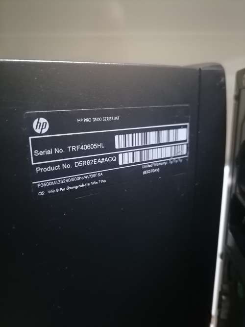 *YOUTH DAY DEALS*2 X PC BOXES*ONE IS HP PRO I3, THE OTHER IM NOT SURE*ONE POWERS ON*ONE BID FOR BOTH