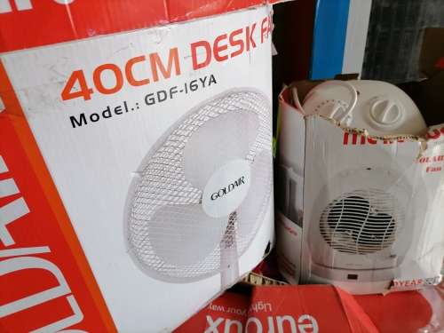 *GRAB THIS COMBO DEAL*NEW GOLDAIR FAN AND MELLERWARE FAN HEATER IN BOX*ONE BID FOR BOTH*