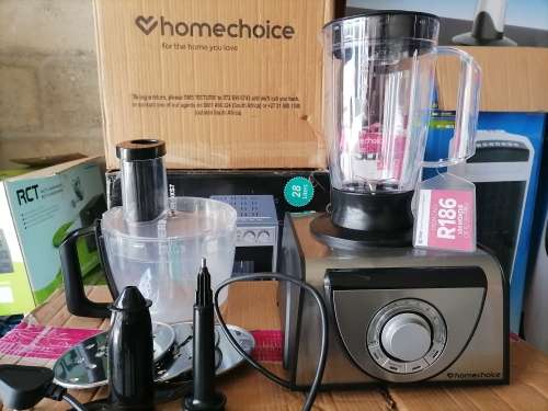 *AWESOME NEW STOCK*DEMO HOMECHOICE ENZO FOOD PROCESSOR AND BLENDER WITH ACCESSORIES*R2999