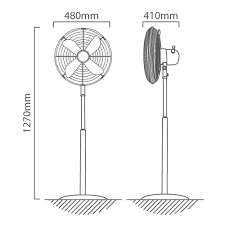 *WEEKEND SPECIAL*SUMMER IS ON ITS WAY*DEMO Eurolux F22C Standing Fan 4 Blades Chrome*R1400 IN STORE*